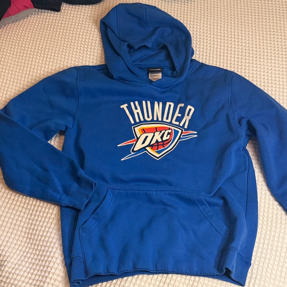 OKC Thunder Blue Kids Hoodie Sweatshirt